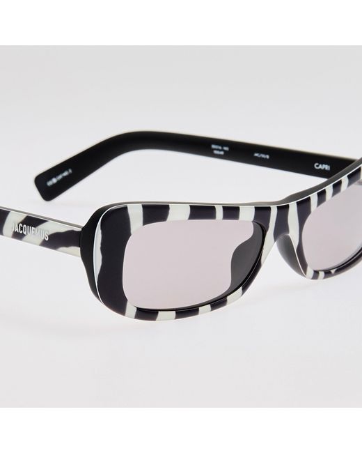 Jacquemus Black Capri Rectangular Sunglasses