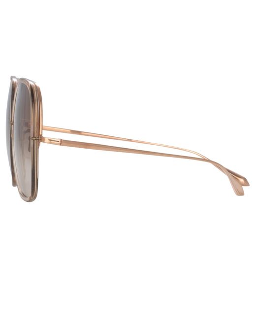 Linda Farrow Brown Celia Sunglasses