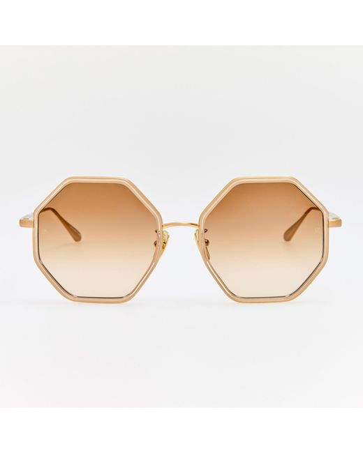 Linda Farrow Brown Coraline Sunglasses