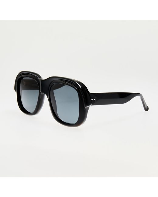 Dries Van Noten Black Oversize Sunglasses