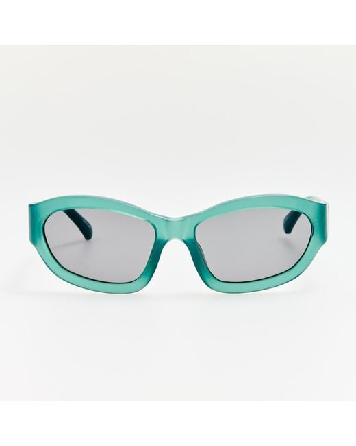 Dries Van Noten Blue Wrap Sunglasses