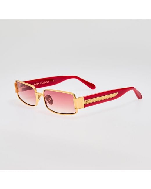 Linda Farrow Pink Kaia Sunglasses