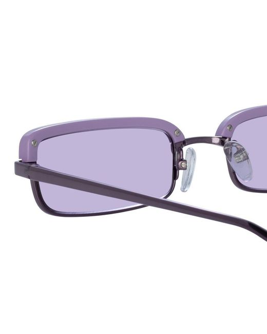 purple rectangle sunglasses