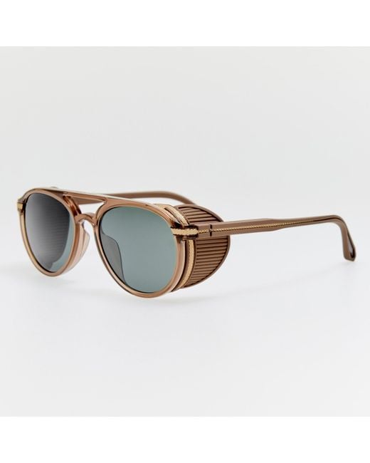 Linda Farrow Brown Sutton Explorer Sunglasses