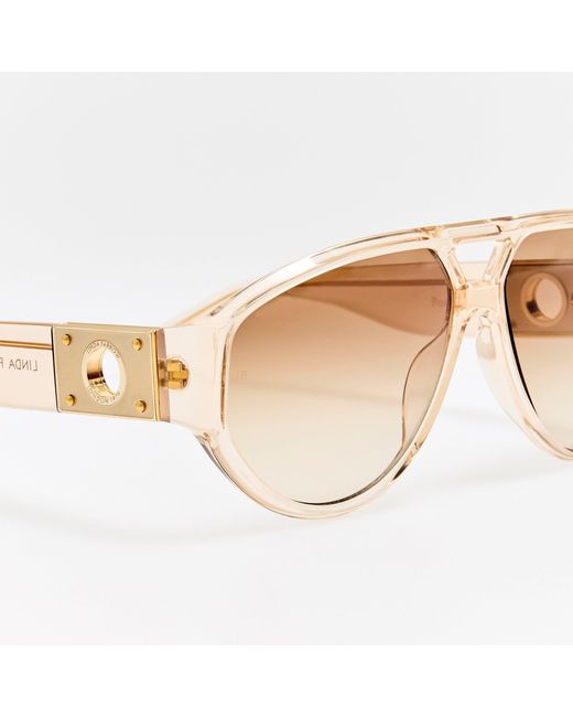 Linda Farrow Brown Portia Sunglasses