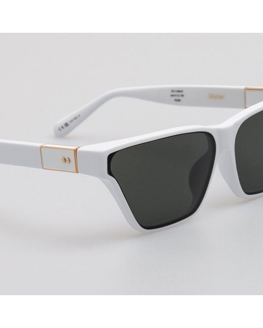 Linda Farrow Black Skyler Sunglasses