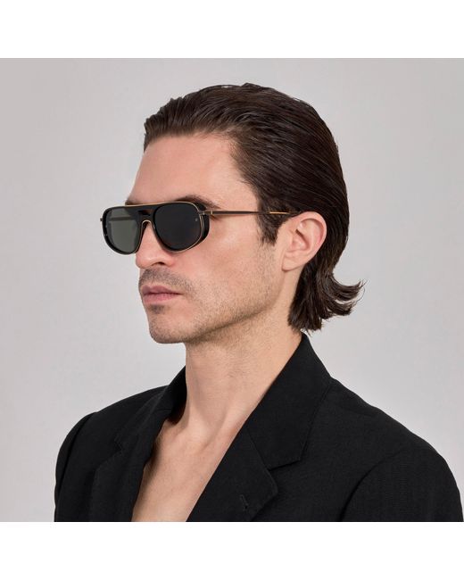 Linda Farrow Brown Calder Sunglasses