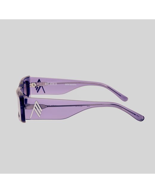 The Attico Purple Mini Marfa Sunglasses