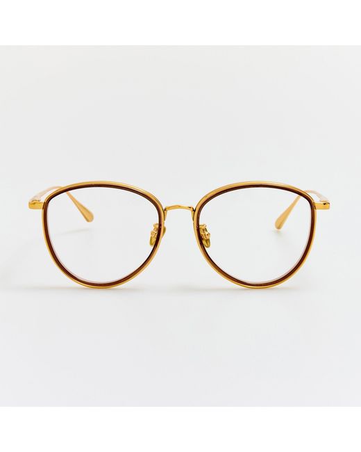 Linda Farrow Brown Dahlia Optical