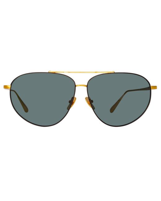 Linda Farrow Black Gabriel Sunglasses