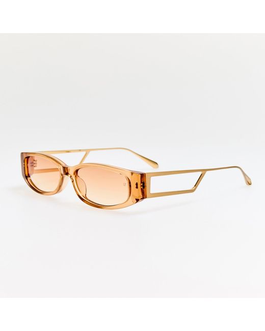 Linda Farrow Multicolor Susie Vista Temple Sunglasses