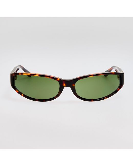 Linda Farrow Green Etain Sunglasses