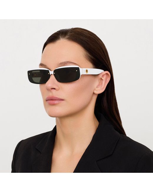 Linda Farrow Brown Flick Sunglasses