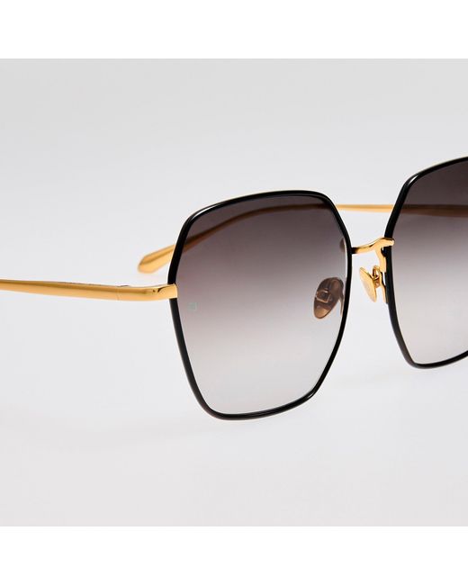 Linda Farrow Brown Darcie Sunglasses