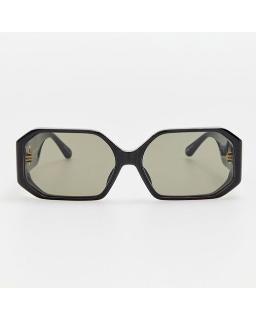 Linda Farrow Black Bailey Sunglasses