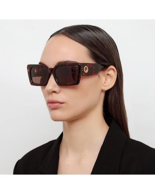 Linda Farrow Brown Nieve Sunglasses