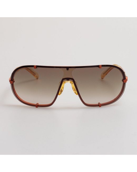 Dries Van Noten Brown Aviator Sunglasses
