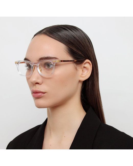 Linda Farrow Metallic Hawkin Optical