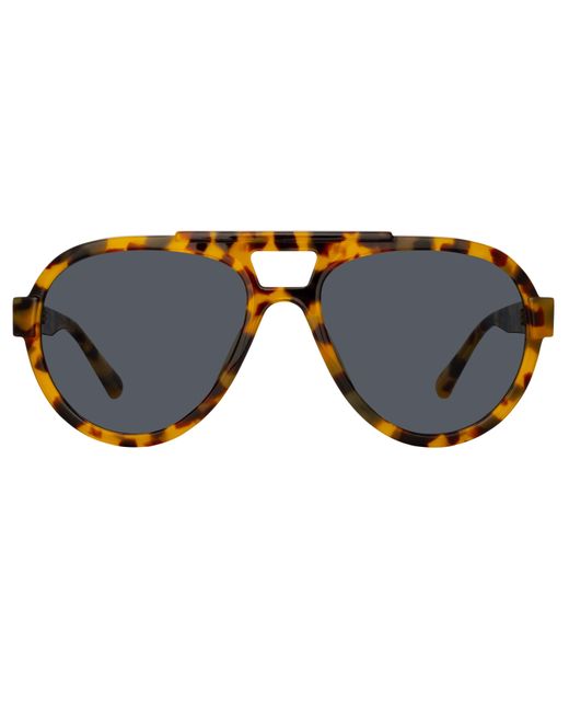 Linda Farrow Multicolor The Attico Jurgen Aviator Sunglasses