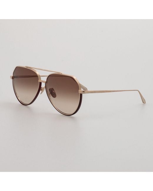 Linda Farrow Brown Bayer Sunglasses