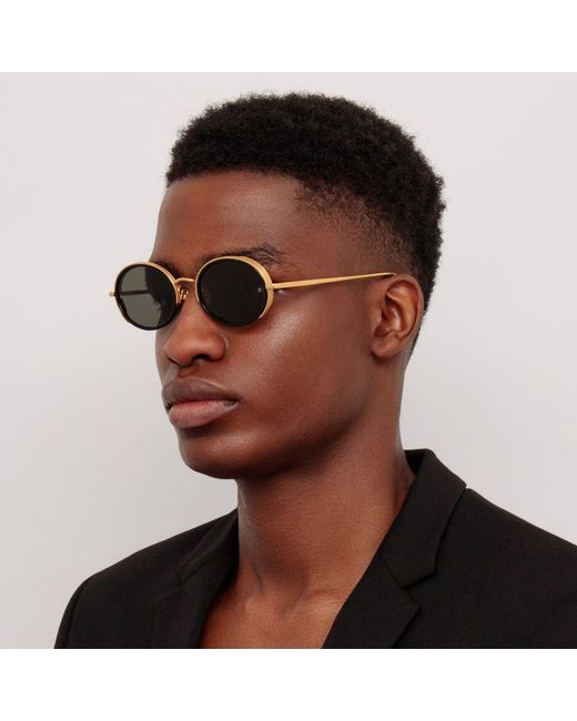 Linda Farrow Black Finn Sunglasses