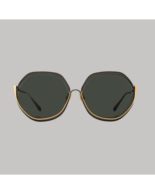 Linda Farrow Brown Aspen Sunglasses