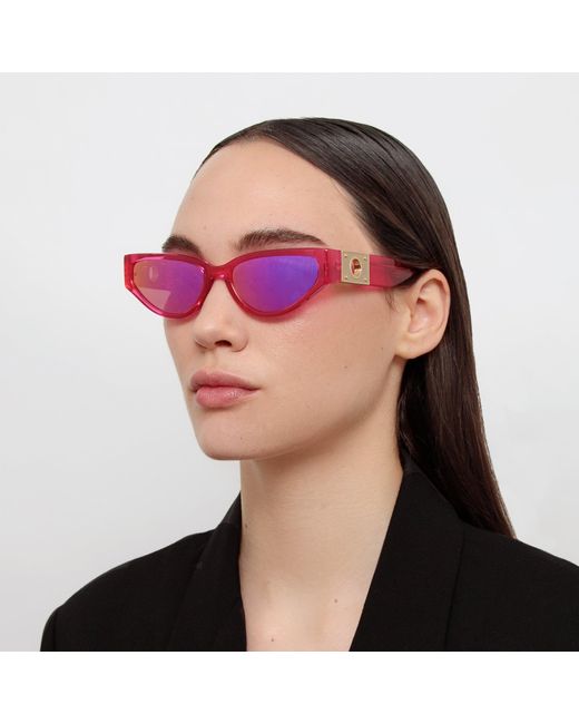 Linda Farrow Pink Tomie Cat Eye Sunglasses