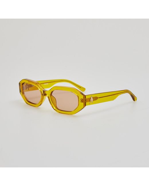 The Attico Yellow Irene Sunglasses