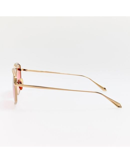 Linda Farrow Pink Miranda Sunglasses