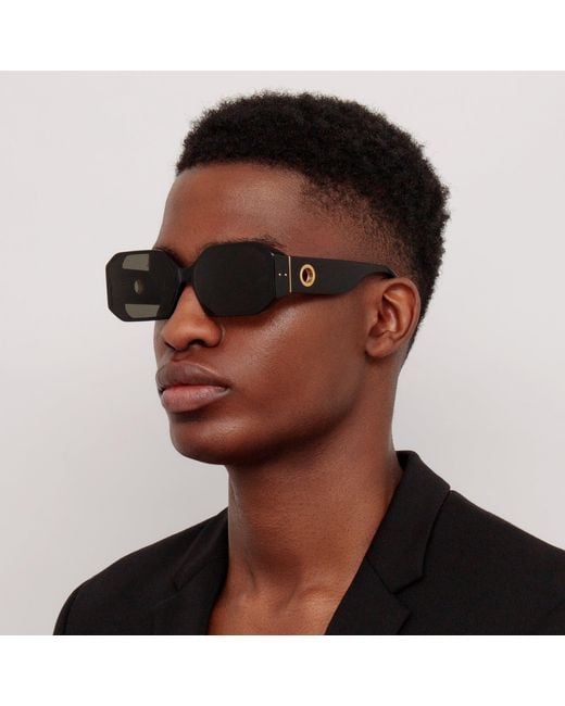 Linda Farrow Black Bailey Sunglasses