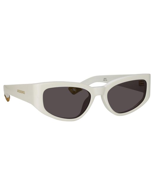 Linda Farrow Gray Gala Cat Eye Sunglasses