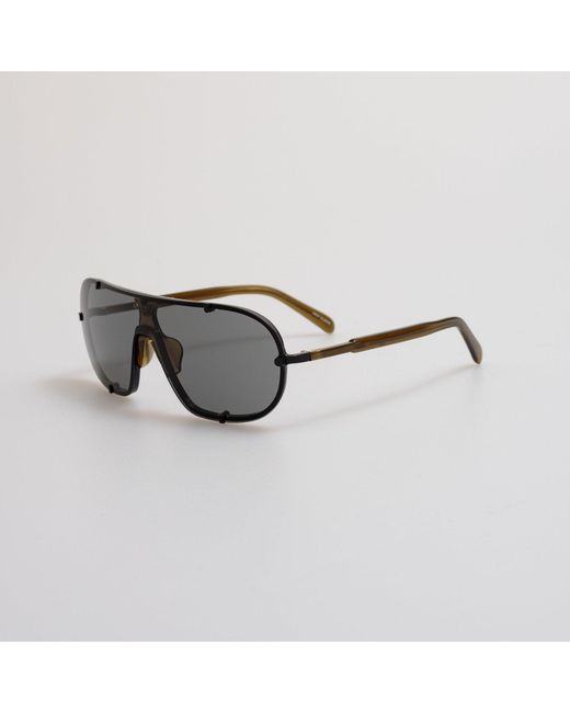 Dries Van Noten Gray Aviator Sunglasses