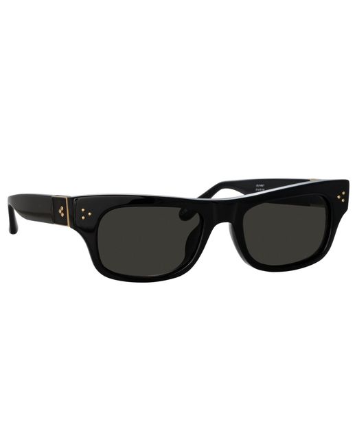 Linda Farrow Black Falck Sunglasses
