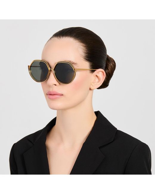 Linda Farrow Brown Aspen Sunglasses