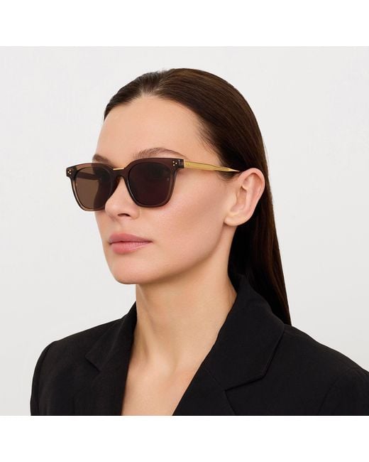 Linda Farrow Brown Evan Sunglasses