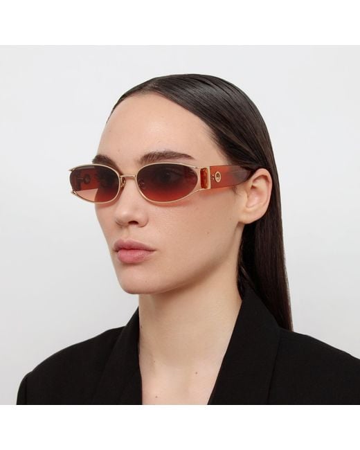 Linda Farrow Black Shelby Sunglasses