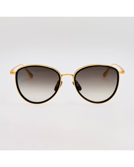 Linda Farrow Brown Dahlia Sunglasses