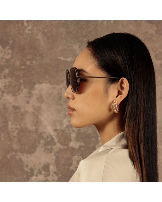 Linda Farrow Brown Rowe Sunglasses