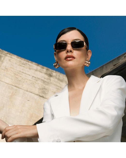 Linda Farrow Black Joey Sunglasses