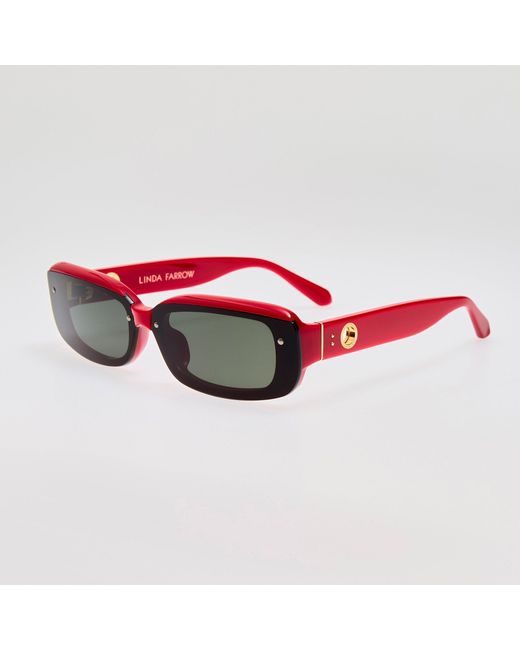 Linda Farrow Black Flick Sunglasses