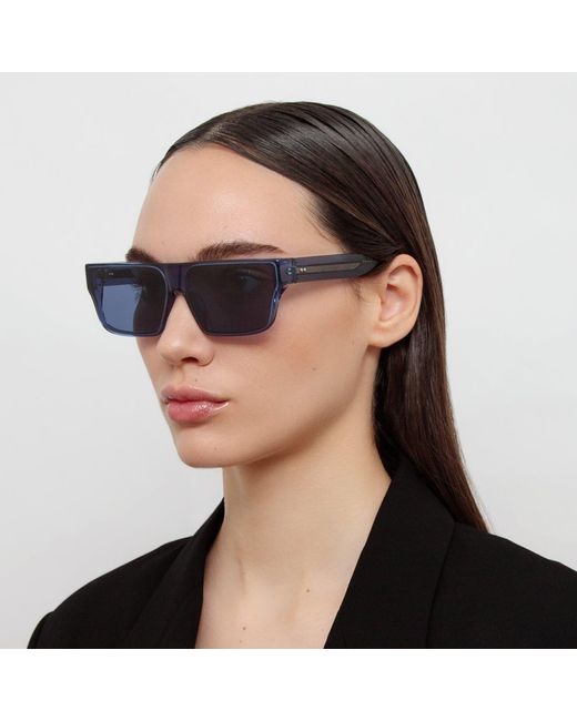 Linda Farrow Blue Brady Sunglasses