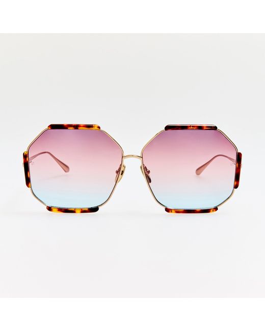 Linda Farrow Pink Margot Sunglasses