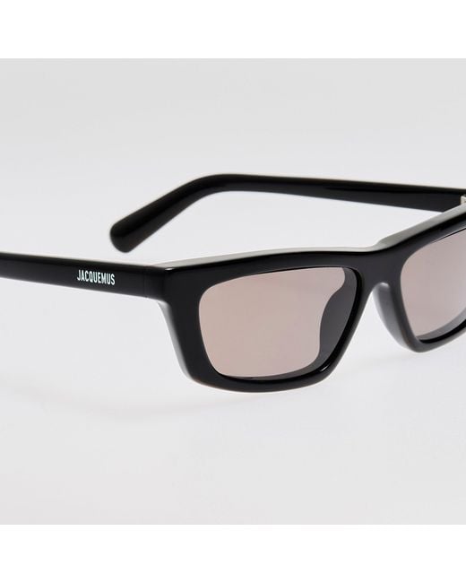Jacquemus Brown Trapezi Sunglasses