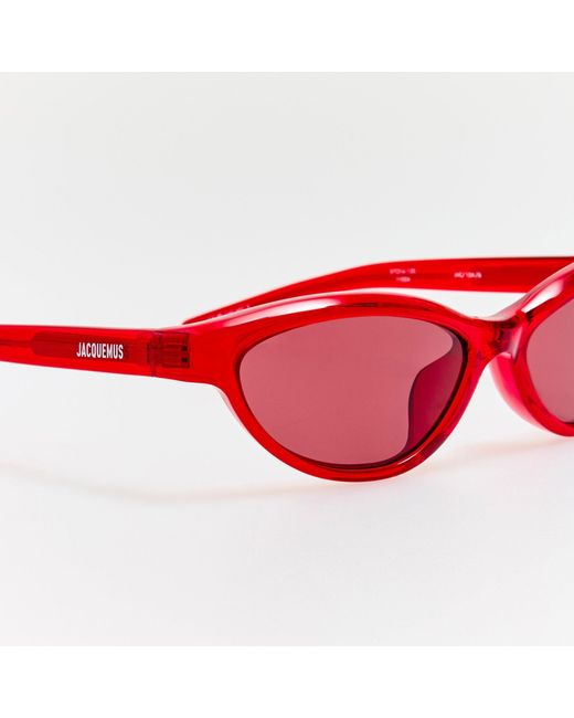 Jacquemus Red Curvo Sunglasses