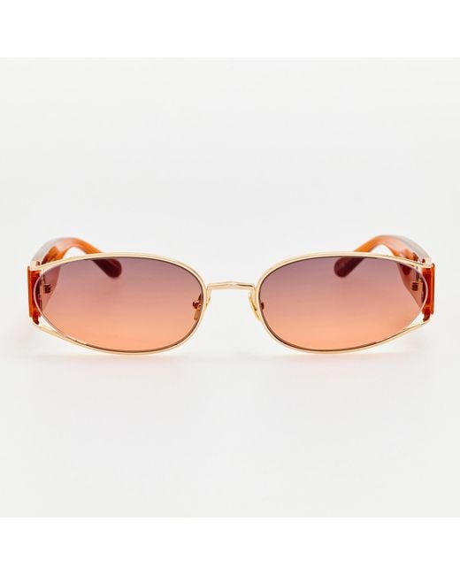 Linda Farrow Black Shelby Sunglasses