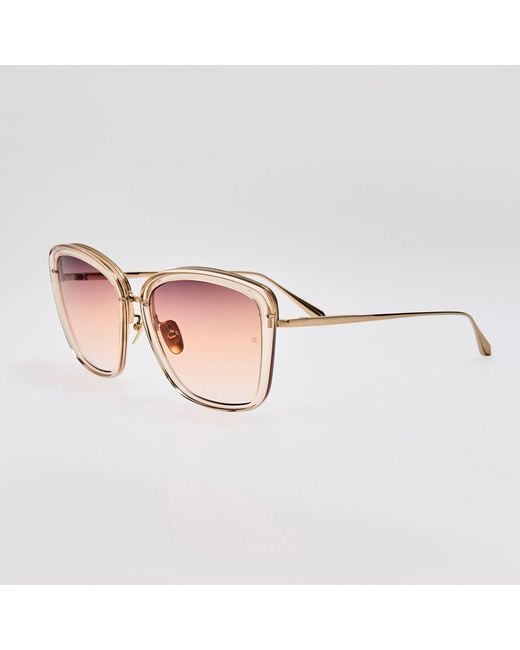 Linda Farrow Pink Anais Sunglasses