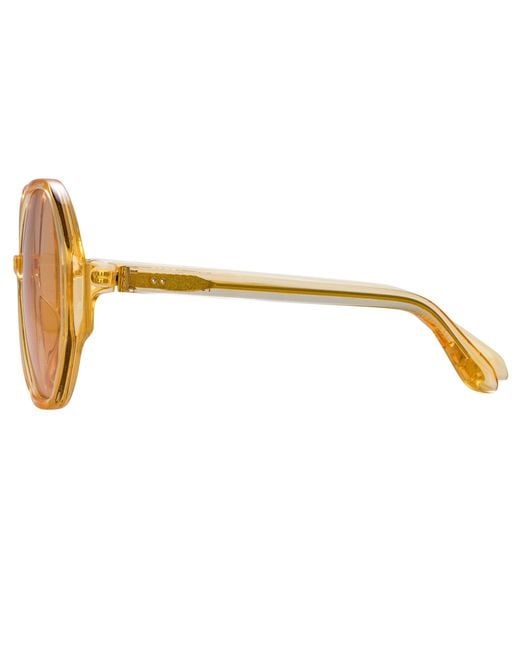 Linda Farrow Black Paloma Sunglasses