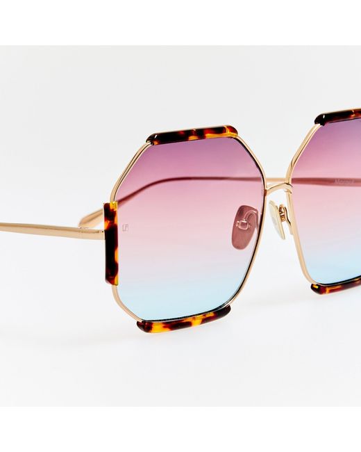 Linda Farrow Pink Margot Sunglasses