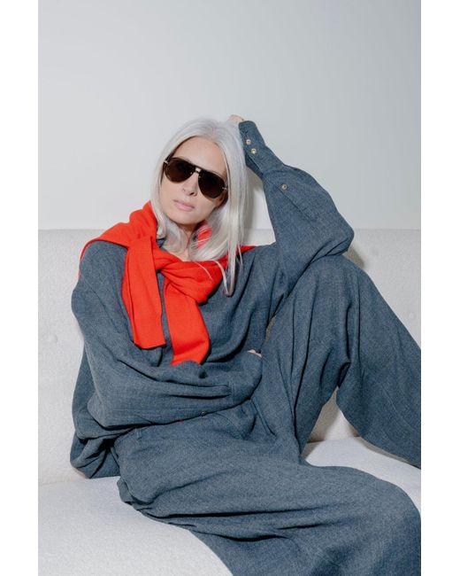 Linda Farrow Brown Taya Sunglasses