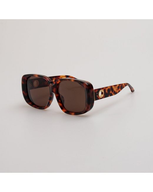 Linda Farrow Black Astrid Oversized Sunglasses